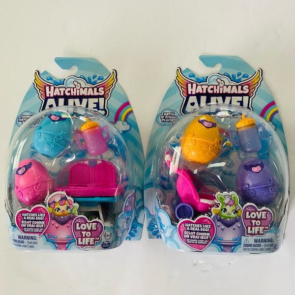 Hatchimals | Hatch n’ Stroll & Hungry Hatchimals Playsets Bundle NWT - Picture 1 of 13